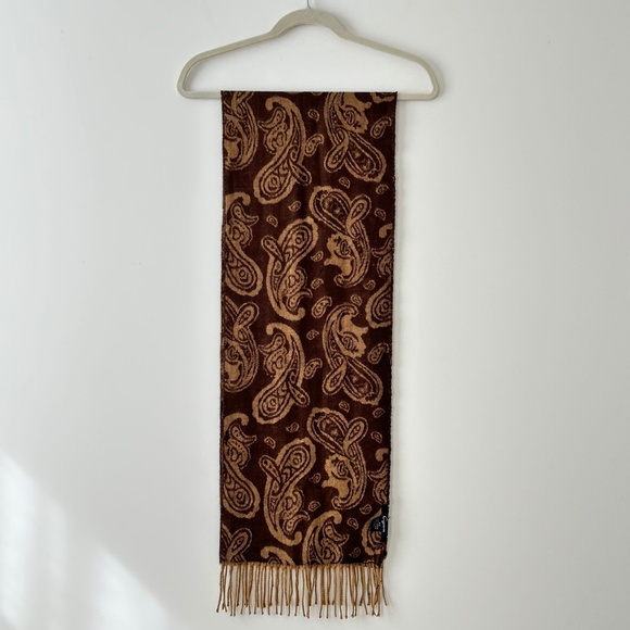 Cejon Brown & Tan Paisley Scarf - Picture 10 of 16